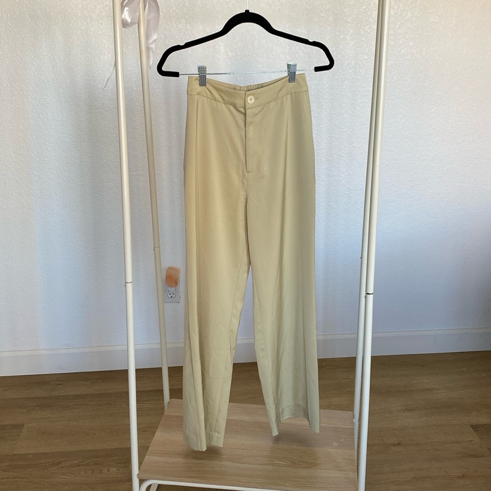 Light Green Silk Pants
